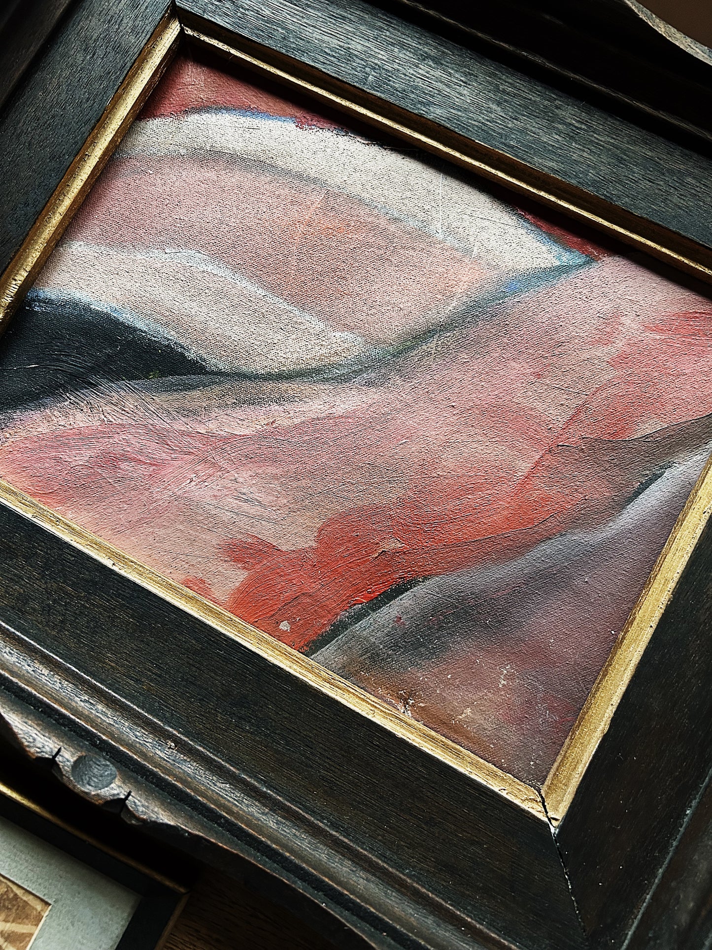 Vintage Abstract Oil Painting