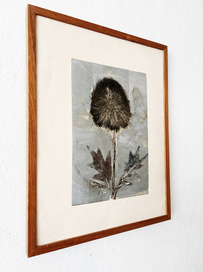 Large Vintage Botanical Etching