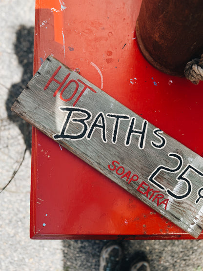 Vintage Bathhouse Sign