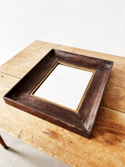 Antique Wood Mirror
