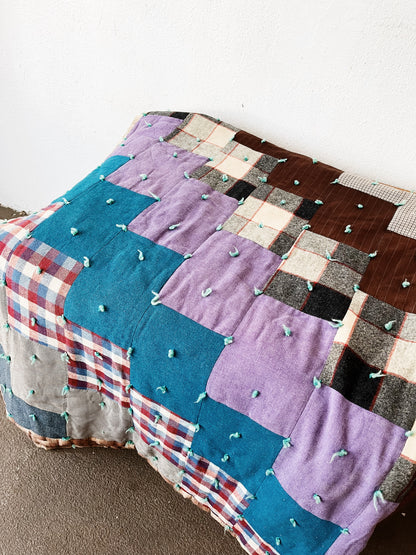 Vintage Cotton and Wool Quilt