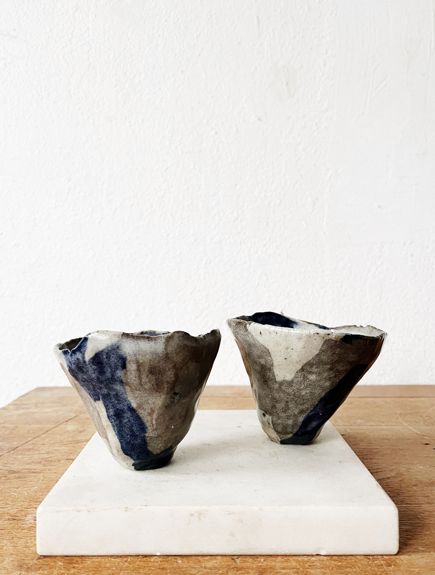 Pair of Handformed Vessels