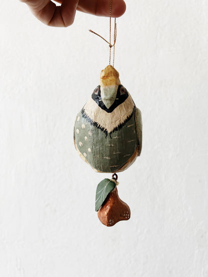 Vintage Denise Calla Folk Art ‘12 Days of Christmas’ Ornament Set