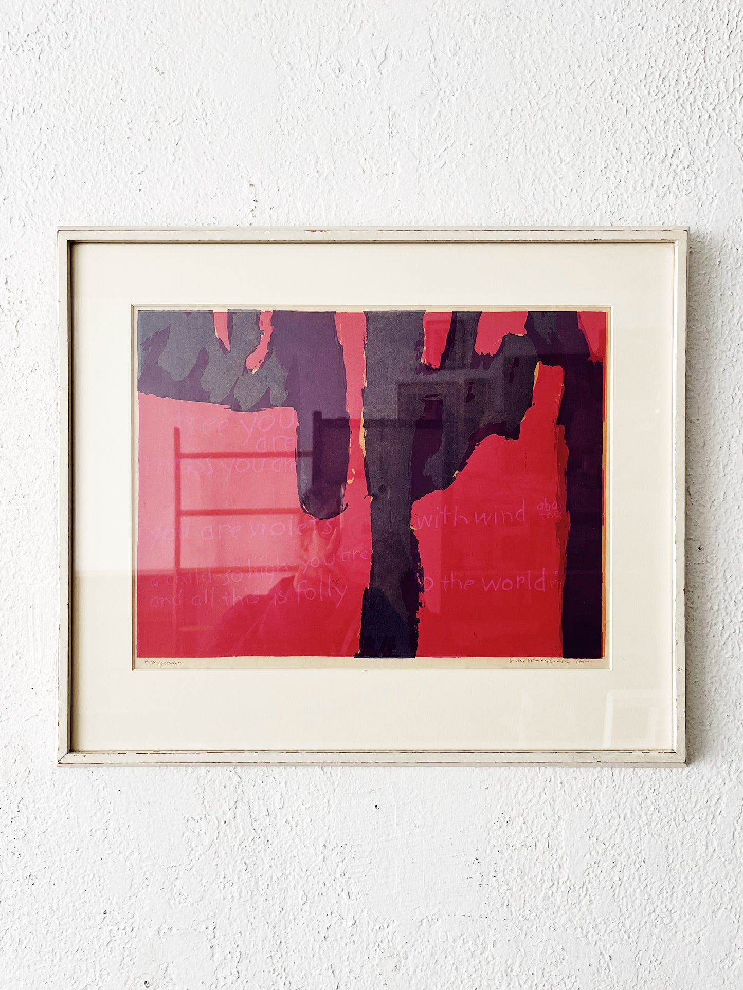 Vintage Corita Kent Signed Serigraph