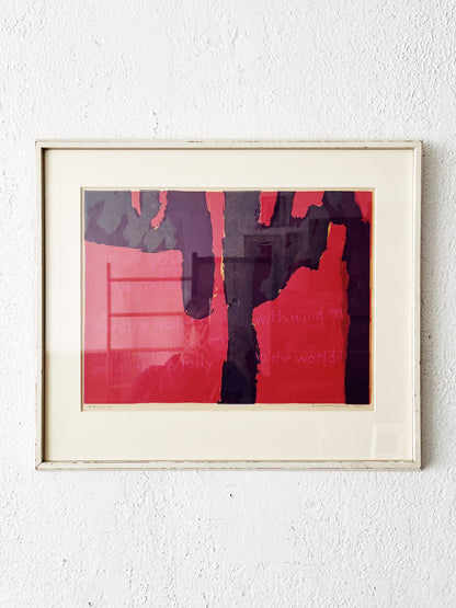 Vintage Corita Kent Signed Serigraph