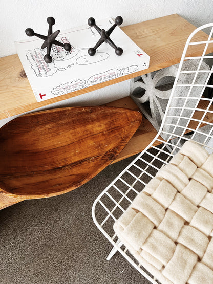 Giant Wood Teardrop Basket