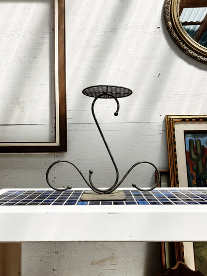Mid Century Iron Plant Stand