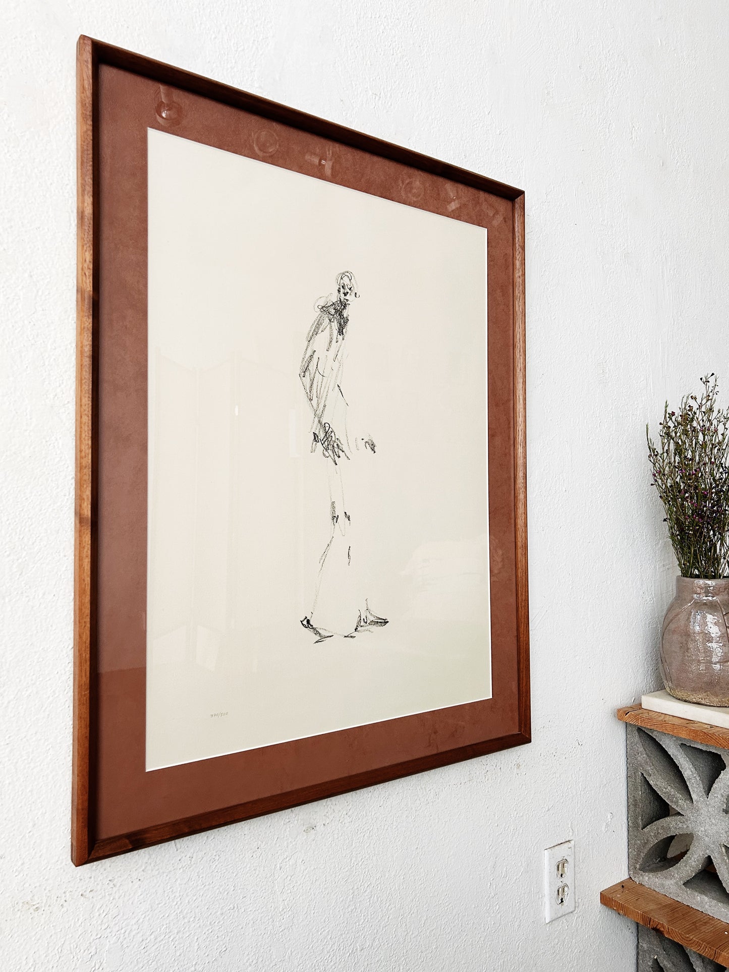 Mid Century Alberto Giacometti Offset Litho
