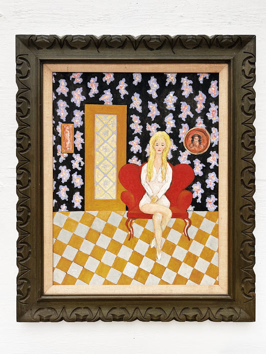 Original Woody Tallman Mid Century Figural Painting