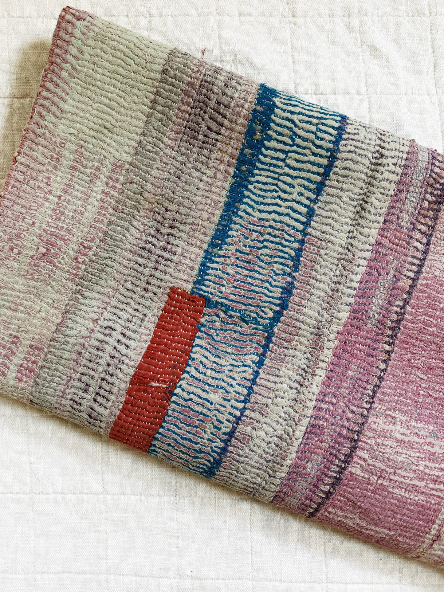 Vintage Patchwork Kantha Quilt