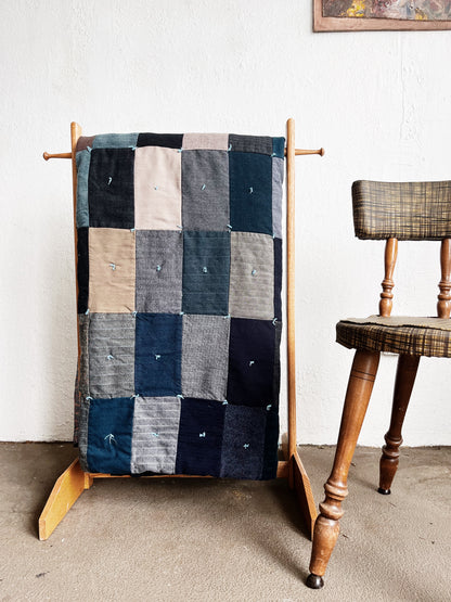 Vintage Wool Patchwork Quilt