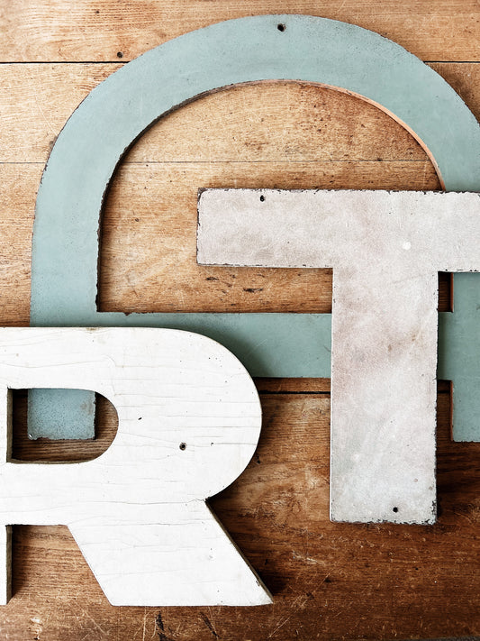 Vintage Sign Letters