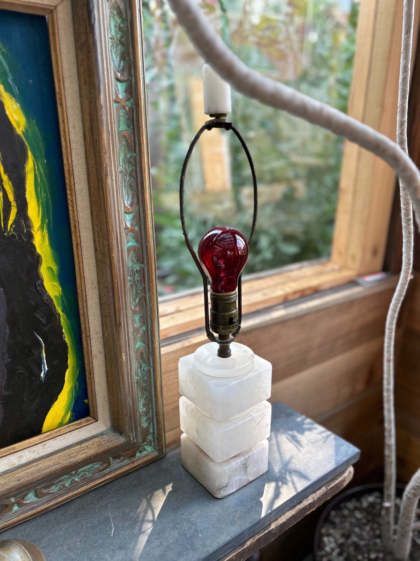 Deco Era Marble Cube Lamp