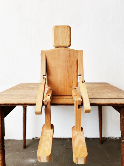 Vintage Modernist Wood Mannequin