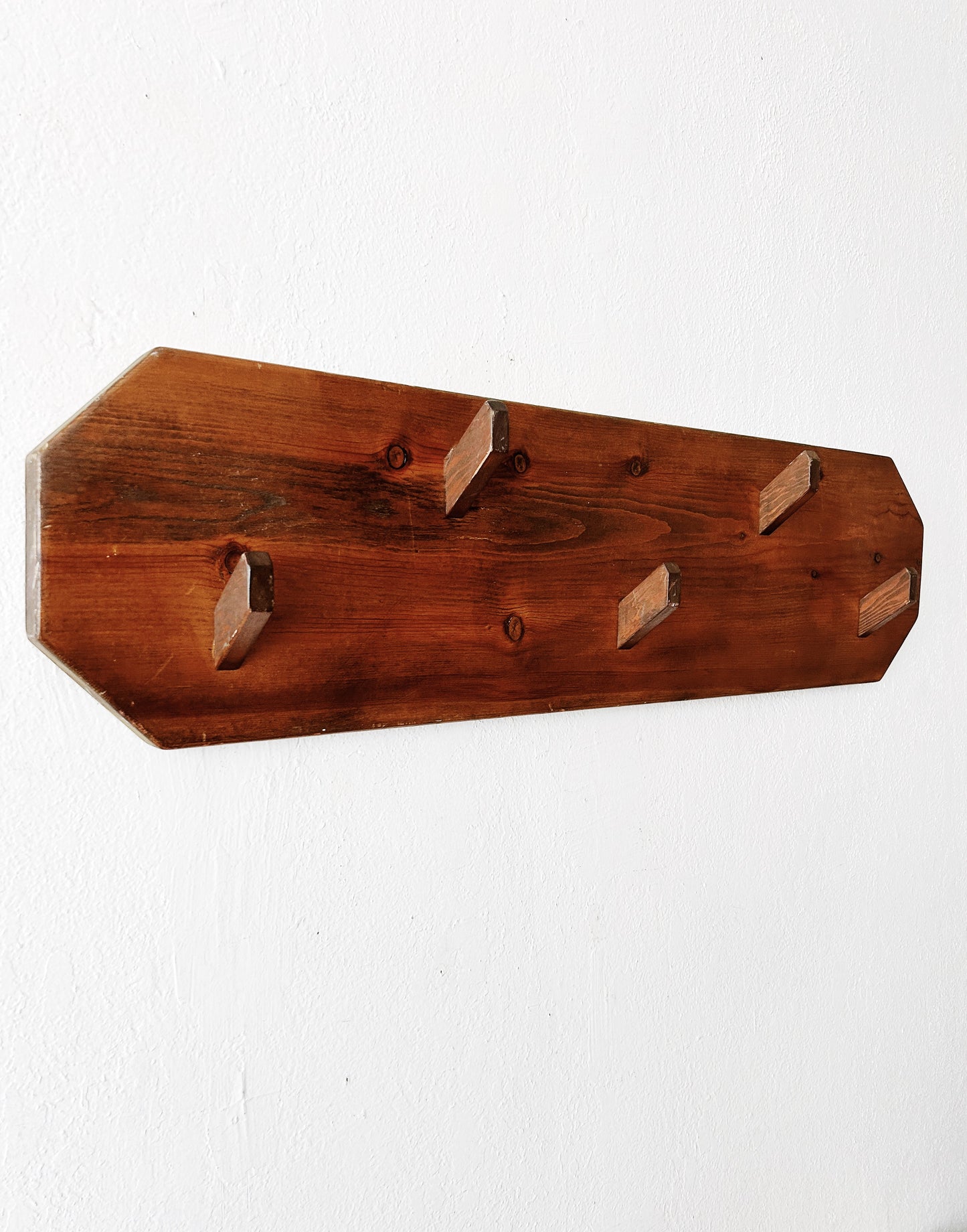 Vintage Handmade Peg Rack