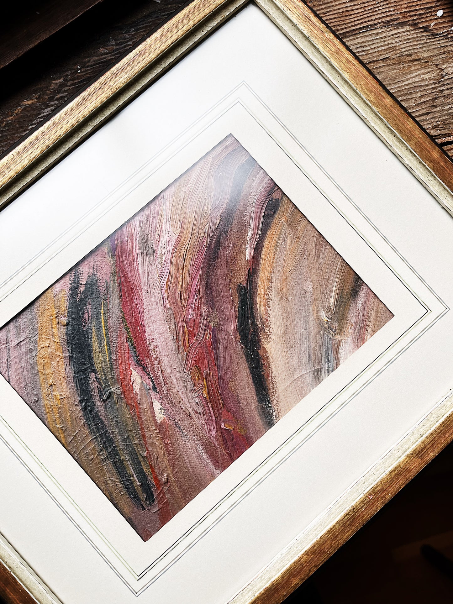 Vintage Abstract Oil Painting