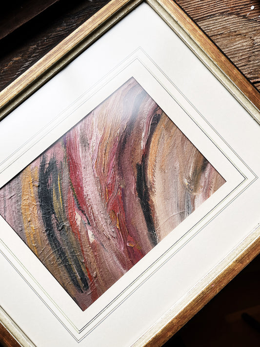 Vintage Abstract Oil Painting