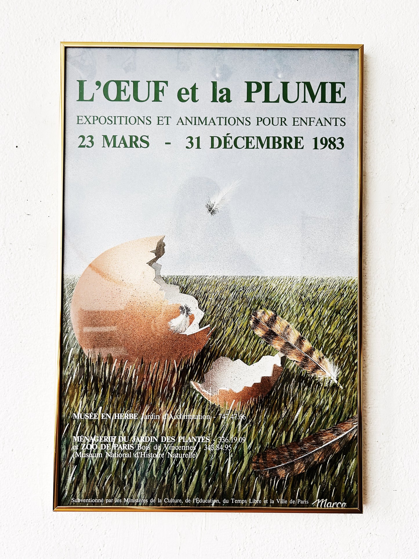 Vintage French Gallery Poster