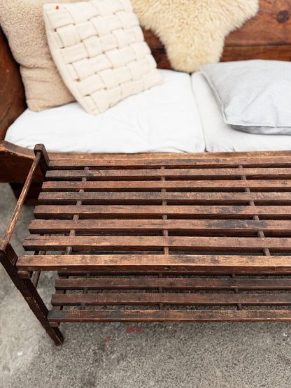 Vintage Wooden Slat Shelf