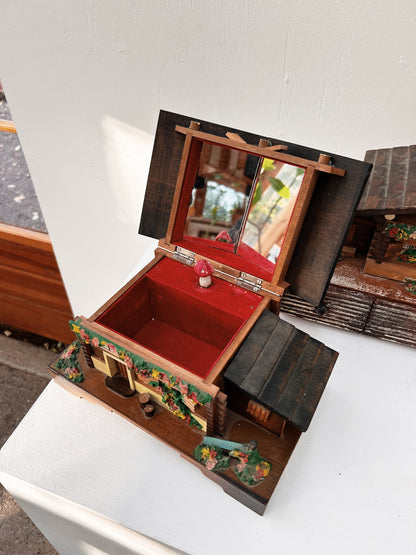 Vintage Swiss Cottage Music Boxes