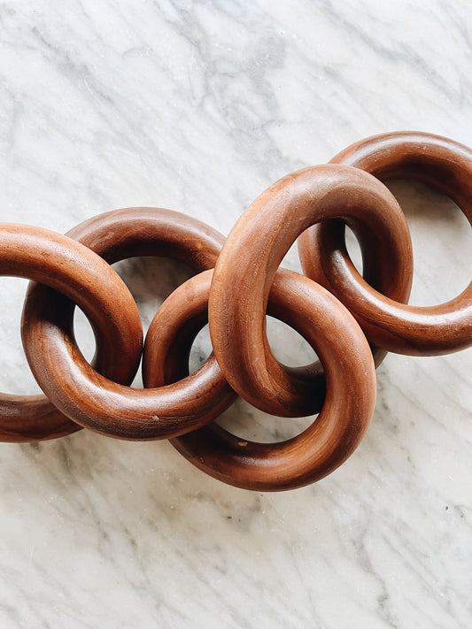 Wooden Chain Sculpture