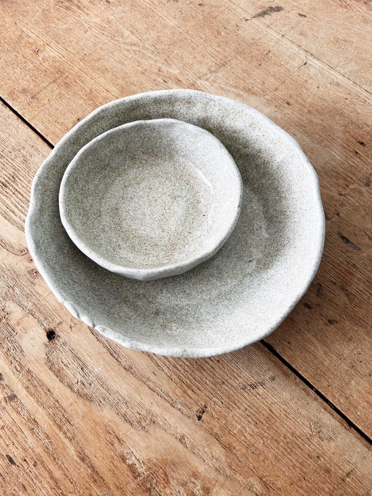 Pair of Handmade Dishes