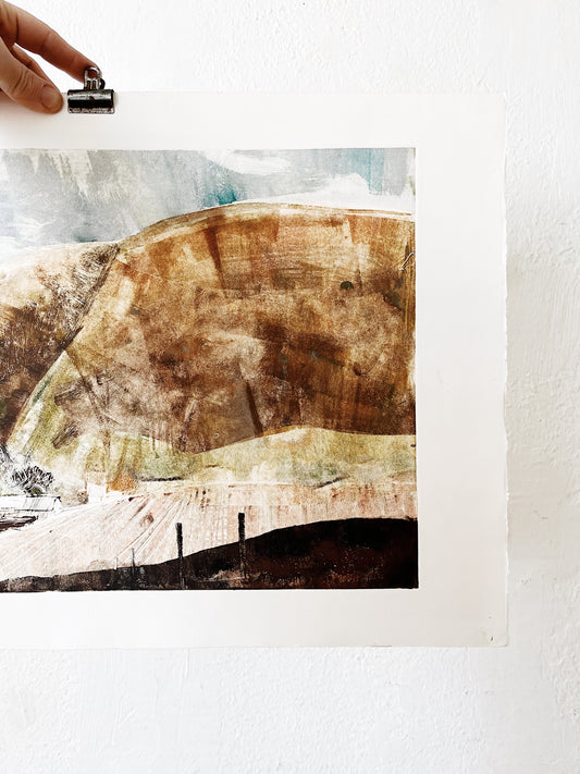 Vintage Landscape Etching