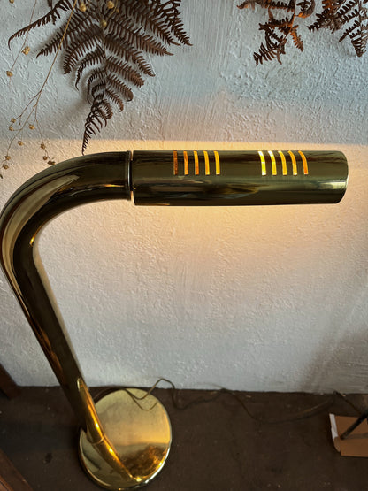 Rare Mid Century Rainbow Lamp Co Tubular Brass Floor Lamp