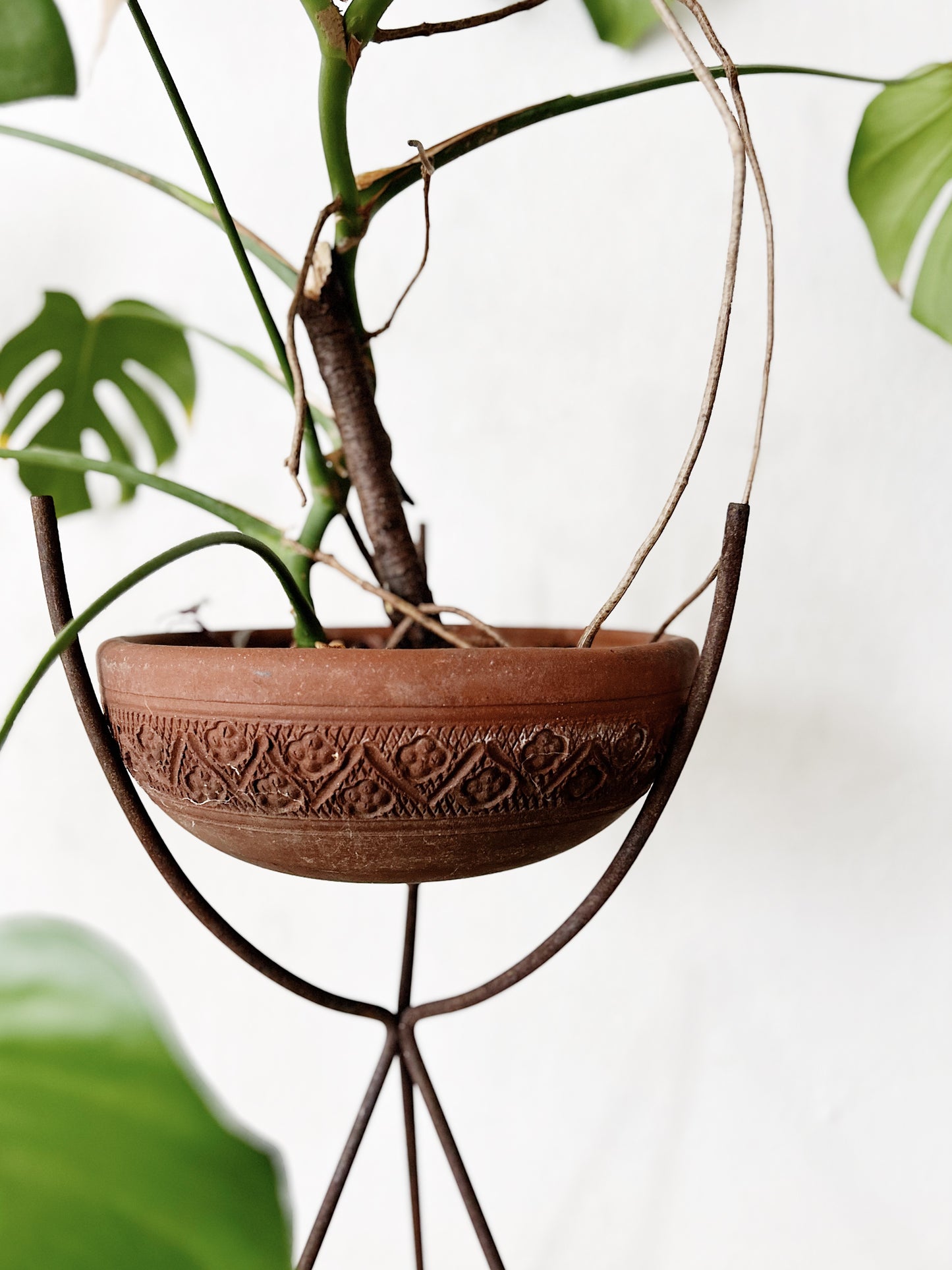 XL Mid Century Iron Plant Stand