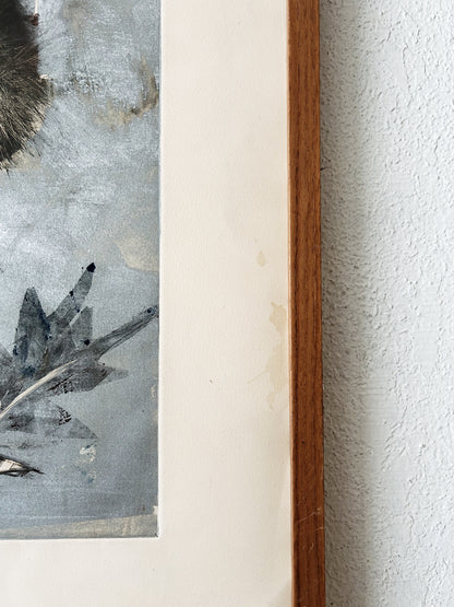 Large Vintage Botanical Etching