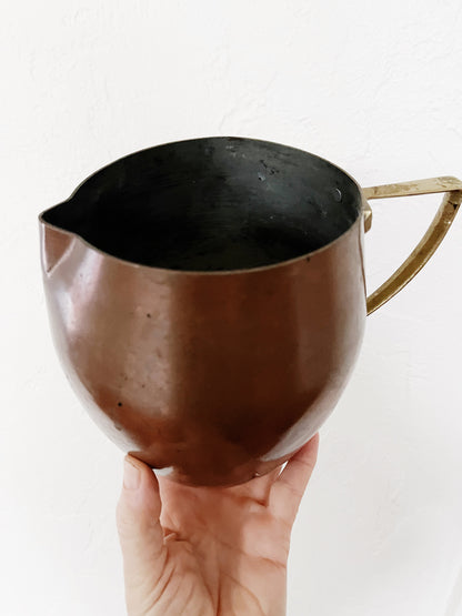 Art Deco Italian Copper Pitcher