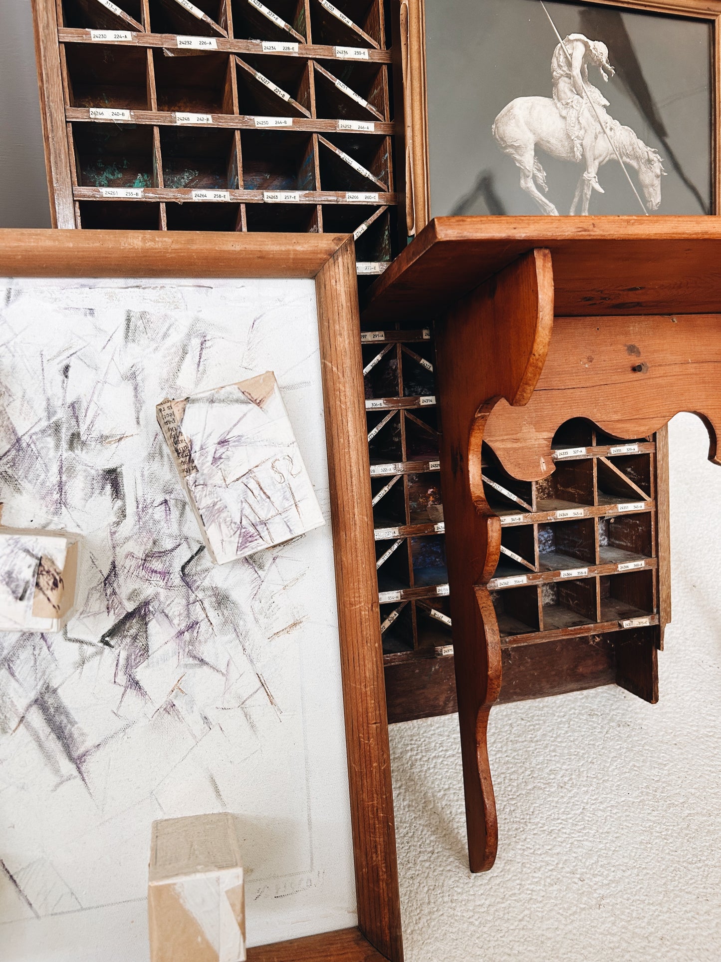 Antique Primtive Wood Shelf