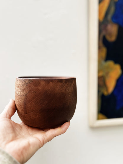 Set of Four Chunky Wood Bowls
