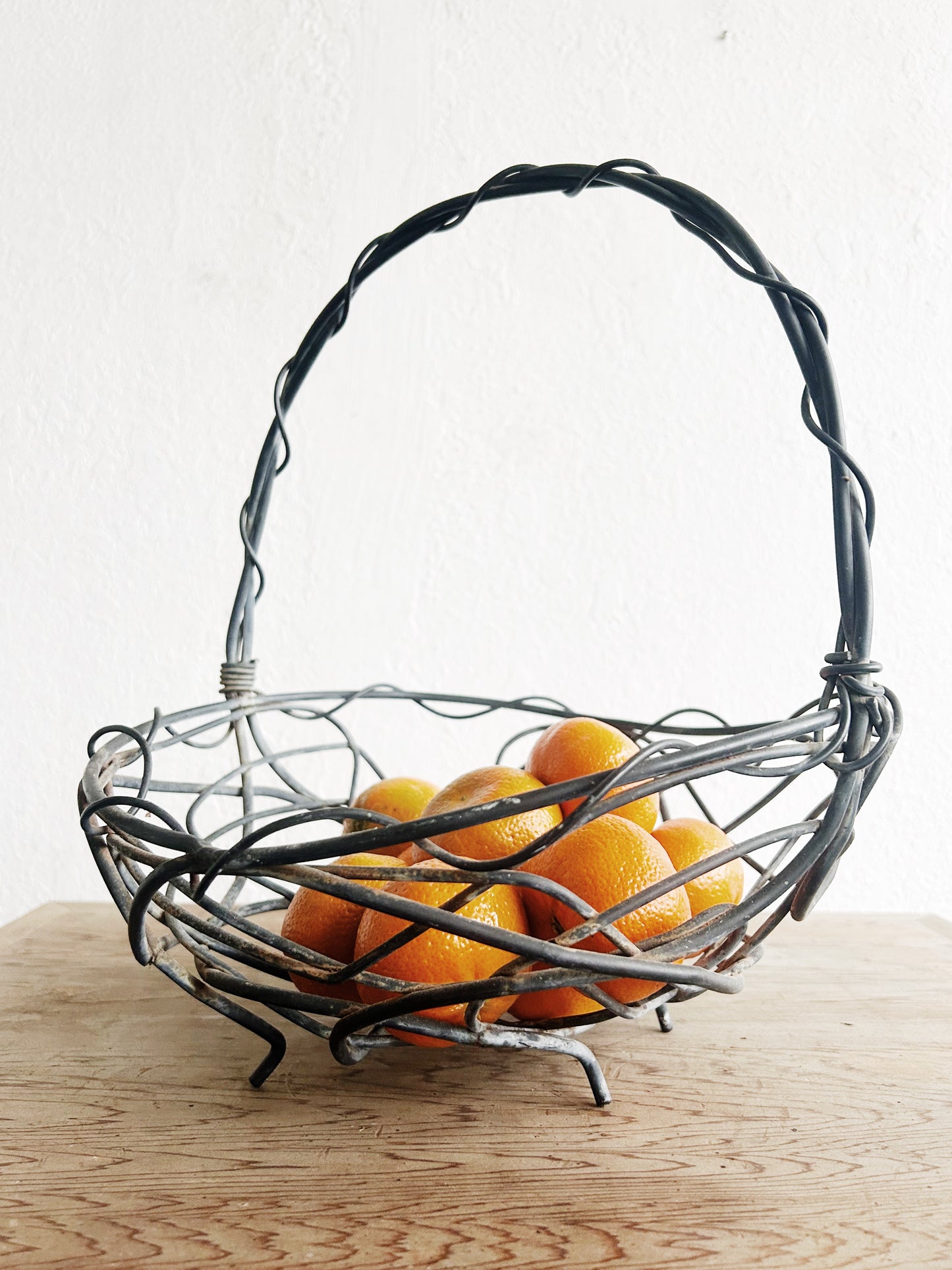 Sculptural Handmade Metal Basket