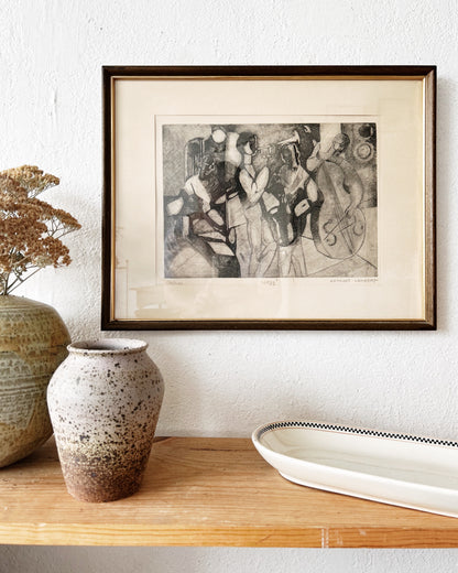 Signed Mid Century Georges Lambert Etching