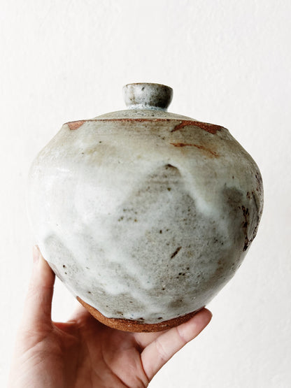 Vintage Handmade Stoneware Canister