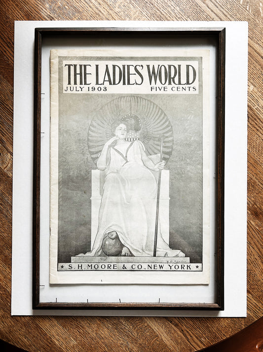 Original 1903 Feminist Political Artwork