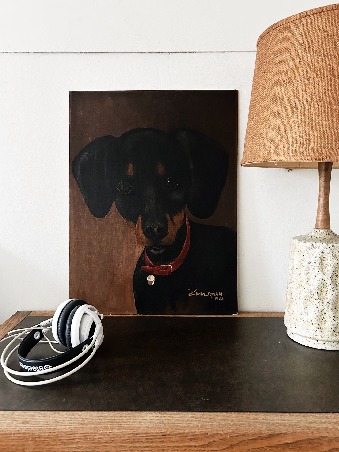 Vintage Doxie Portrait