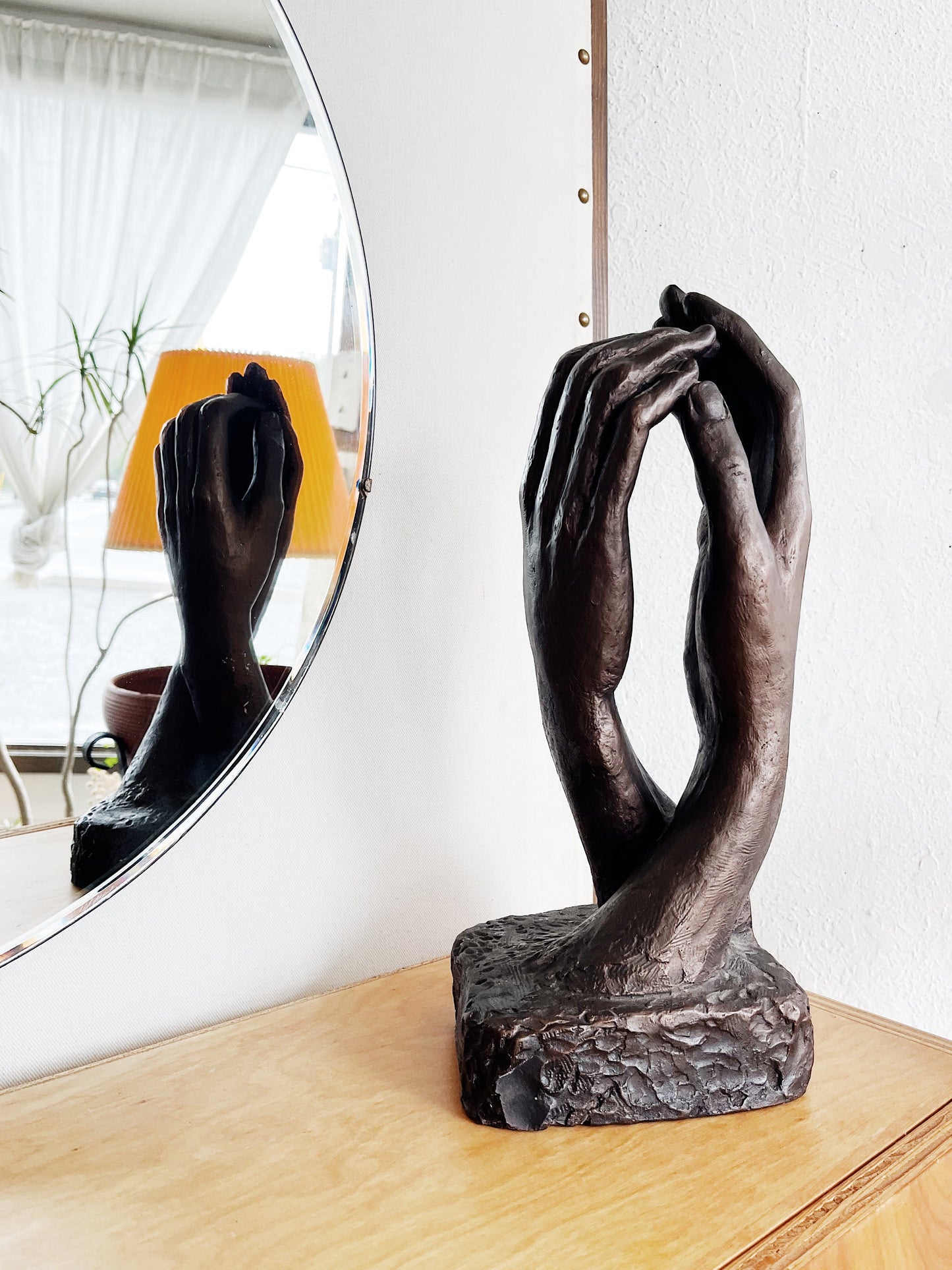 Vintage Hands Sculpture