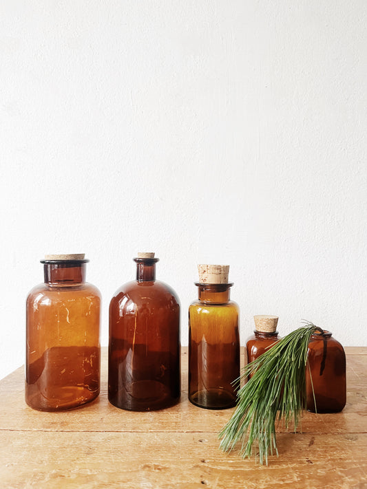 Vintage Apothecary Glass Collection