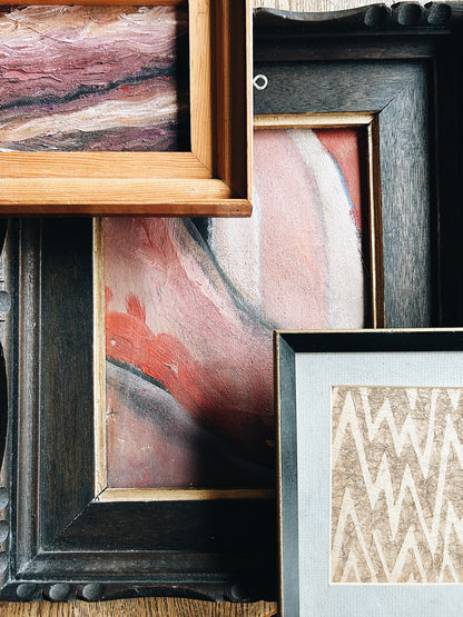 Vintage Abstract Oil Painting