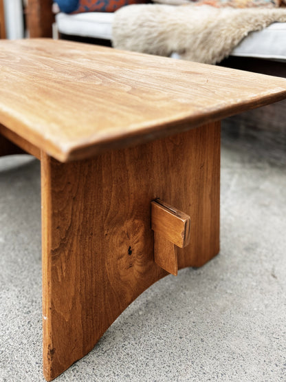 Mid Century Swedish Trestle Coffee Table