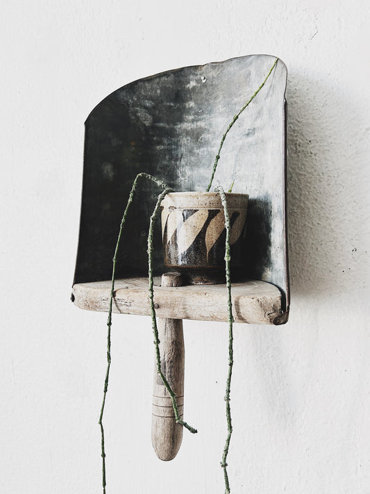 Large Antique Industrial Scoop