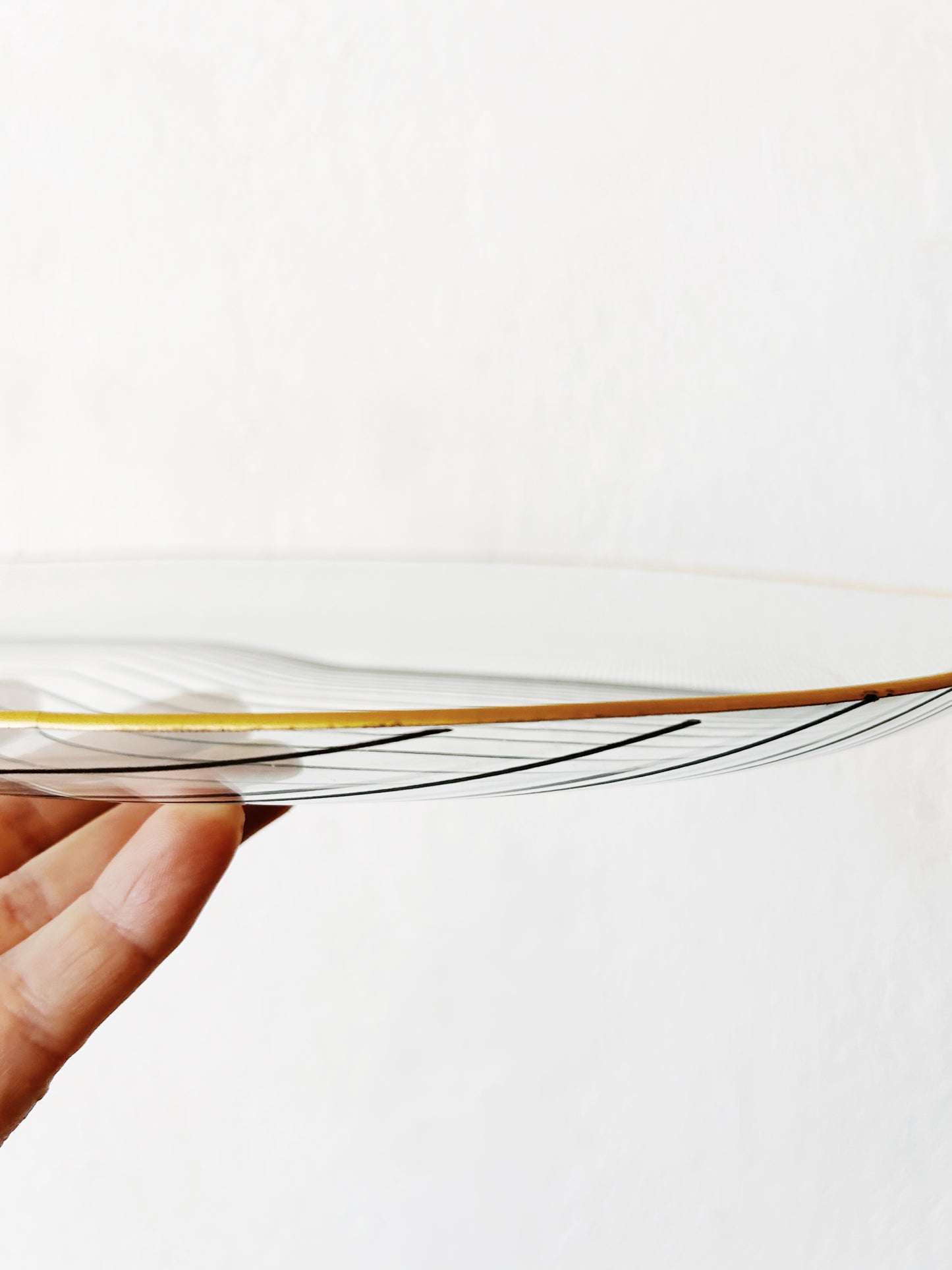 1960s Op Art Glass Tray