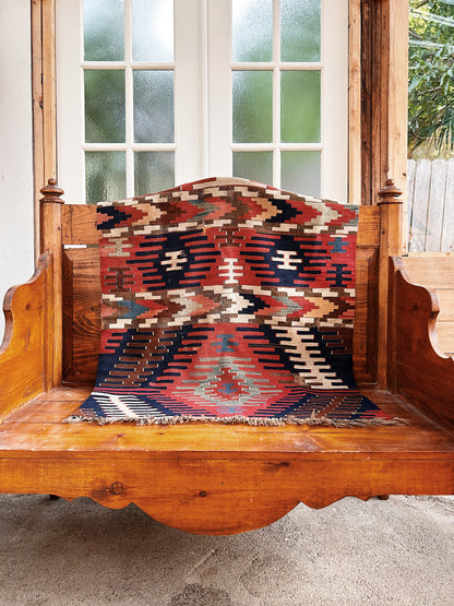 Vintage Wool Kilim Rug