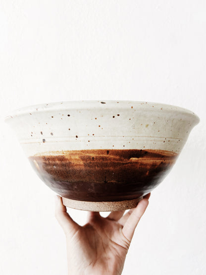 Large Vintage Pottery Serving  Bowl