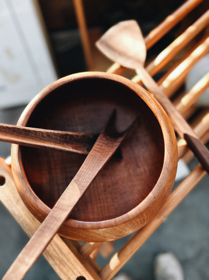 Hand Carved Modernist Utensils
