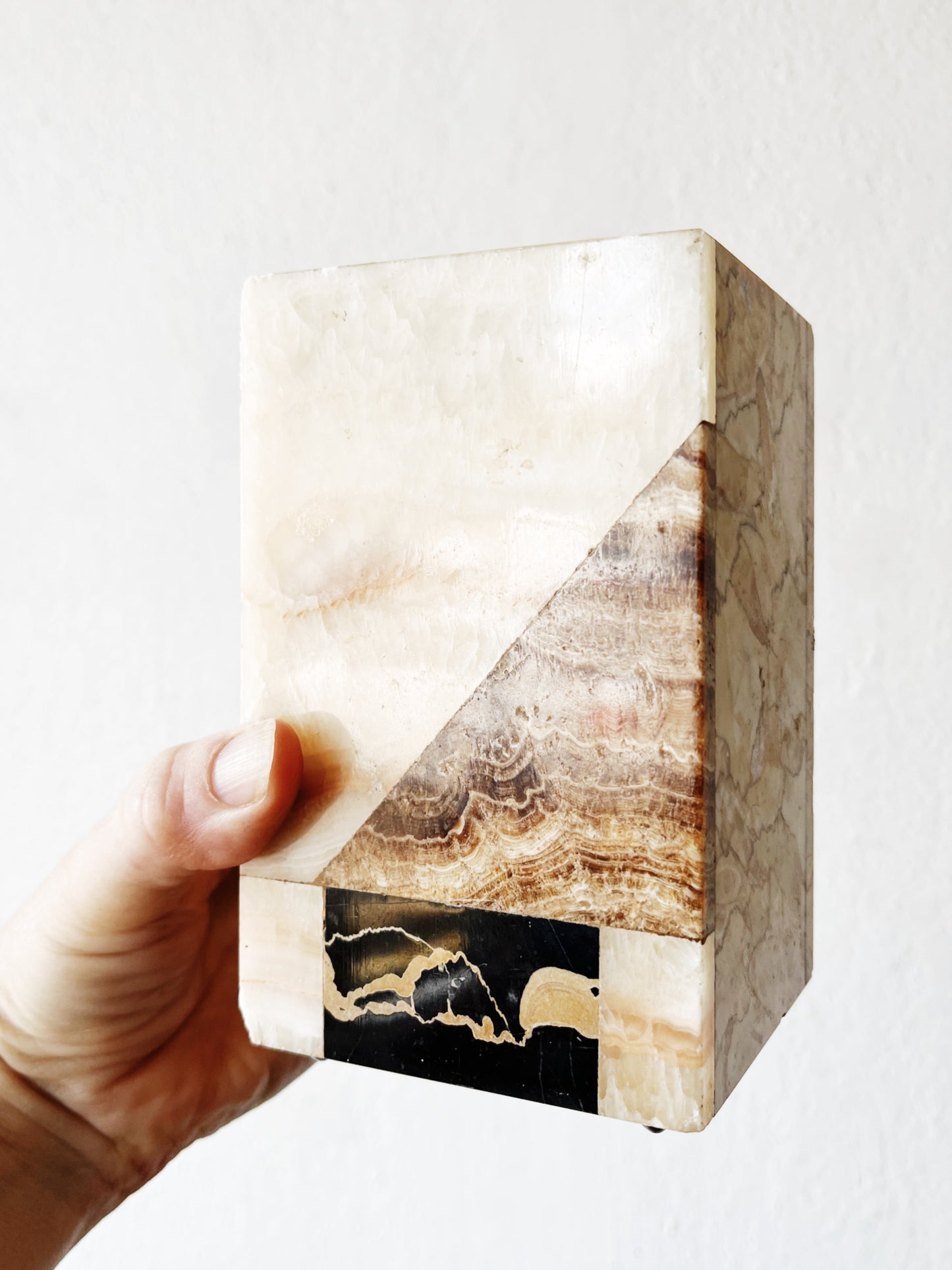 Modernist Onyx Bookends