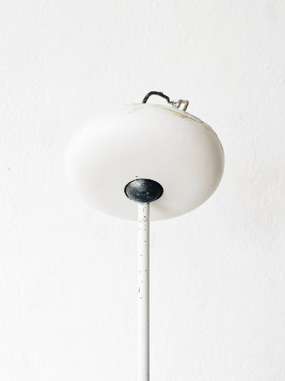 Extra Large Vintage Smoked Glass Pendant Lamp