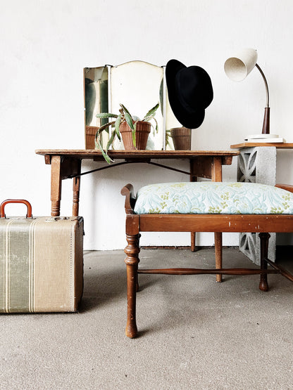 Antique Upholstered Bench